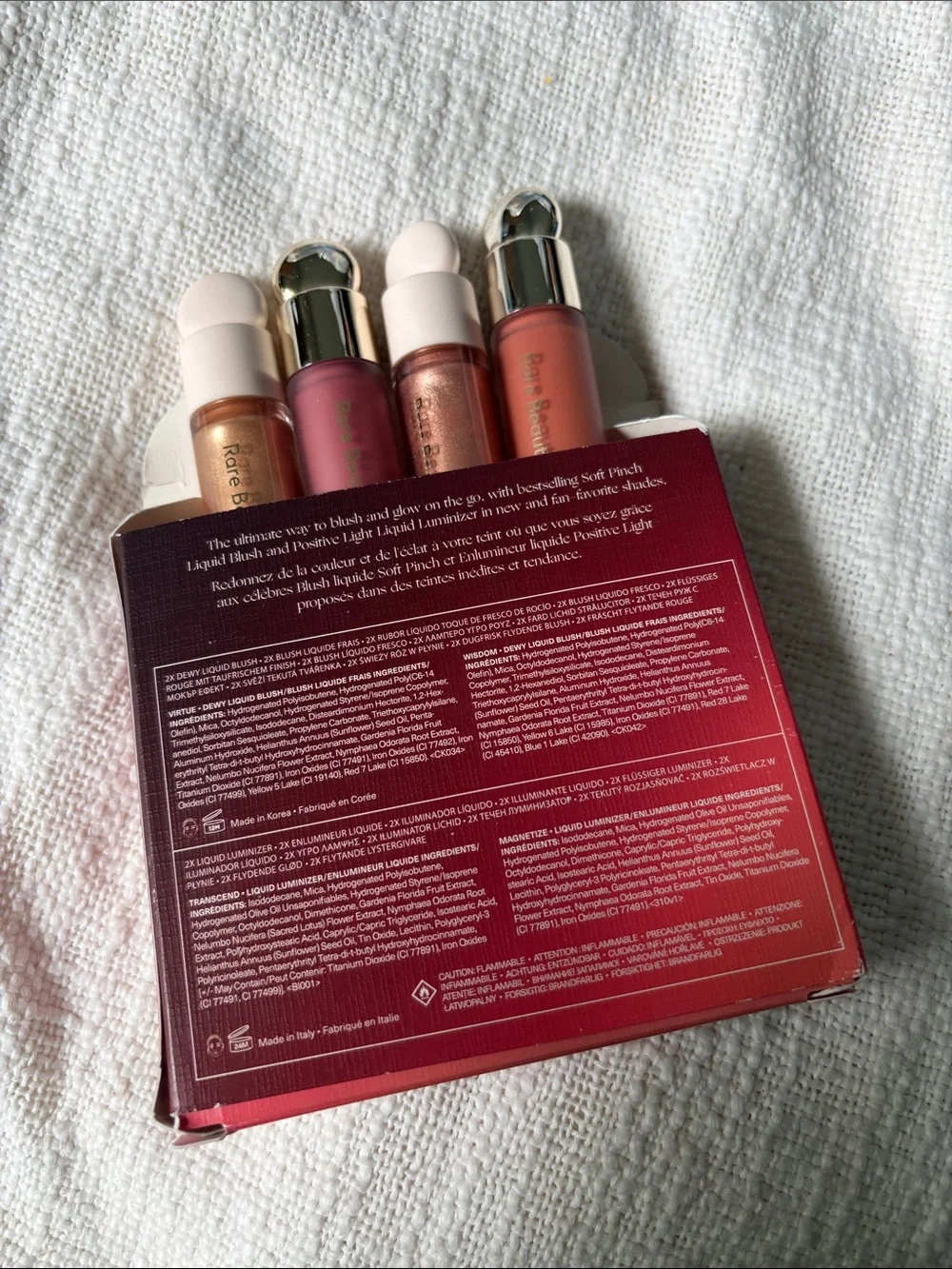 New - Damaged Box - Rare Beauty Blush & Glow 4 Piece Set